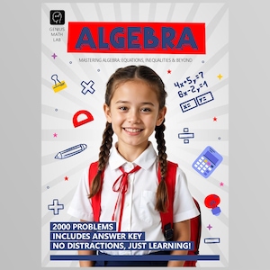 Mastering Algebra Übungsblätter | 2000 Probleme | Noten 3-5 | Druckbare PDF | Hauptschule Mathe | Mit Lösungsschlüssel