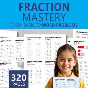 Brucharbeit Arbeitsblätter: 3000+ Probleme, Klasse 3-6 (druckbare PDF Lösungsschlüssel enthalten)