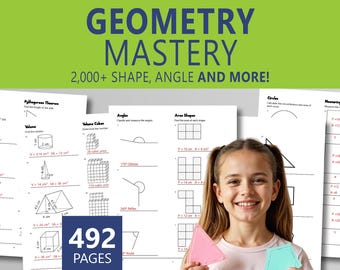 Geometrie Arbeitsbuch: 2000 Formen Winkel Linien Übungsklassen 3-5 PDF
