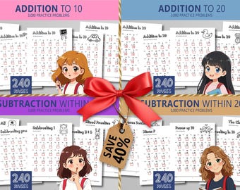 Program nauczania domowego dla przedszkolaków” | Matematyka dla klasy 1 | Zeszyt ćwiczeń do dodawania i odejmowania w formacie PDF