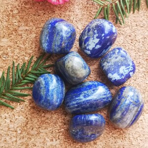 High Quality Lapis Lazuli Tumbled Stone, Lapis Lazuli Tumbled Crystal, Lapis Lazuli Crystal, Crystal Tumble, Pocket Stone, Medium appx 2cm
