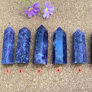 Lepidolite Towers, Lepidolite Crystal, Lepidolite Points, Sparkly Lepidolite Towers, Lepidolite, Metaphysical Crystal, Gift for Her, 7-8cm