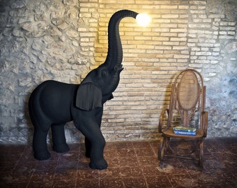 Elefante Giwa, Lámpara de diseño Art decor para interior