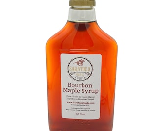 Bourbon Maple Syrup - Barrel Aged - 375mL Glass Bottle