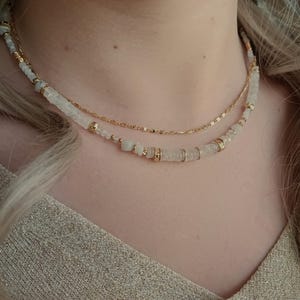 Moonstone Necklace For Women Semi Precious Stone Necklace Natural Stone Necklace