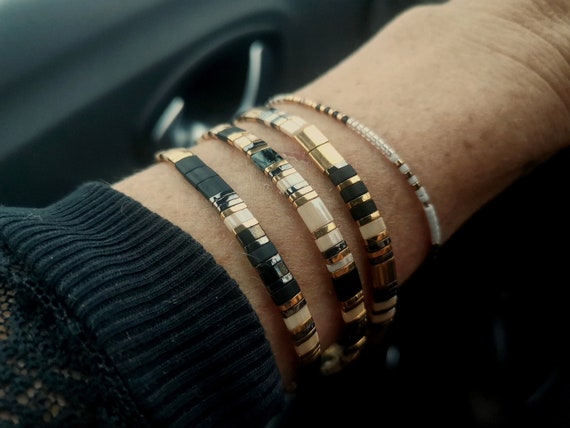 Bracelet en perles miyuki tila pour femme bracelet japonais