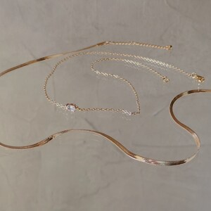 Collier Ras Du Cou Chaîne Serpent Doré - Style Punk Bohème - Longueur 45 Cm - Neuf