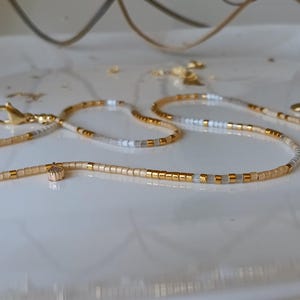 Fine Necklace For Women White Gold Miyuki Pearl Necklace Small Pearl Choker Necklace