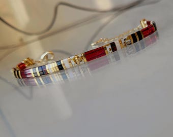 Klassieke kralenarmband voor vrouwen, verstelbare Miyuki Tila-armband, cadeau voor vrouwen