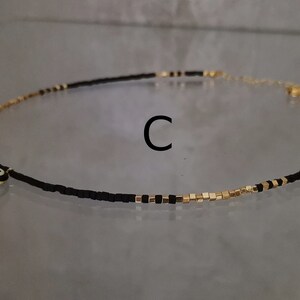 Fine Miyuki Necklace For Women Minimalist Chocker Necklace Miyuki Seed Beads and Gold Plated Choker Necklace Pendant C