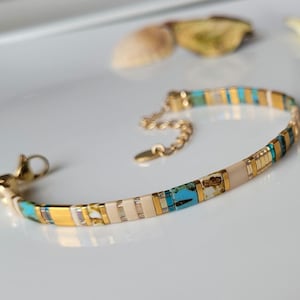 Adjustable Miyuki Beaded Bracelet Satin Pearl Tila Beaded Bracelet Clear Beaded Bracelet For Women