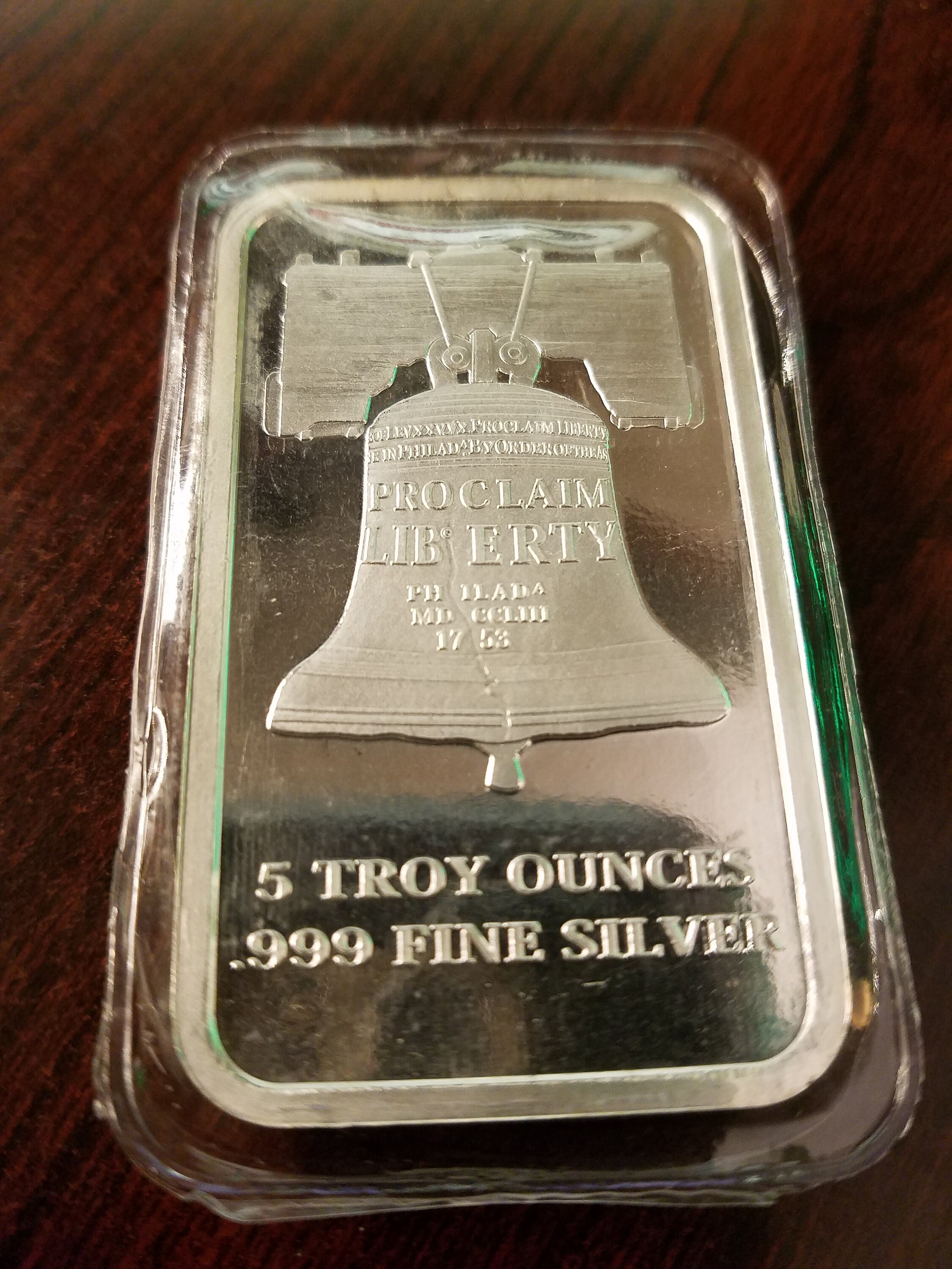 5 Oz SD Bullion Proclaim Liberty Silver Bar Etsy