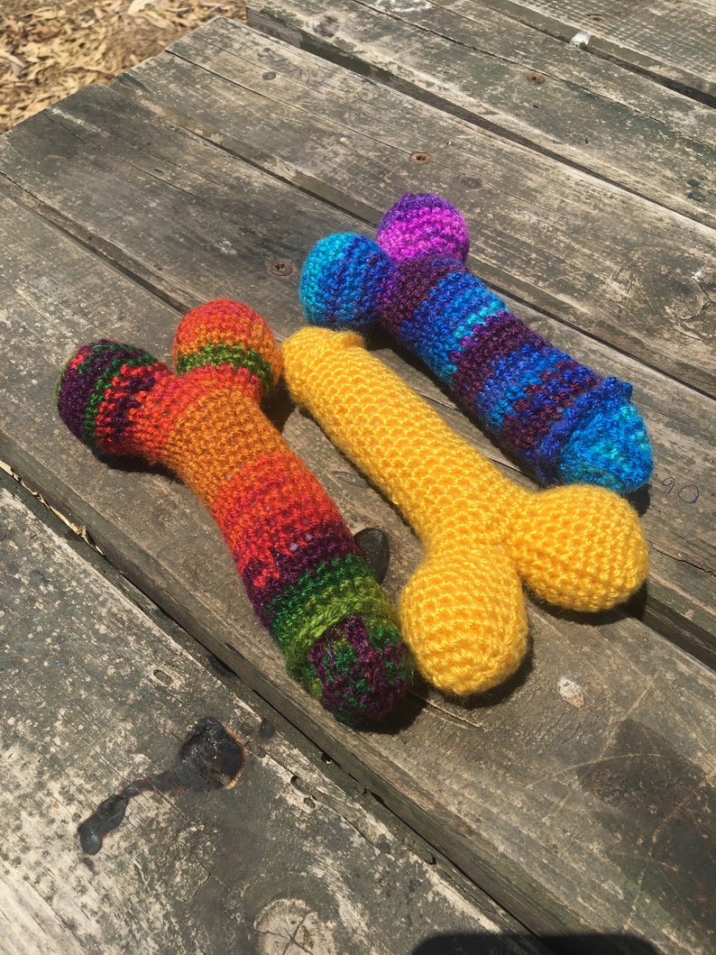 Crochet Penis Penis Dog Toy Crocheted Penis for Dogs Penis Etsy