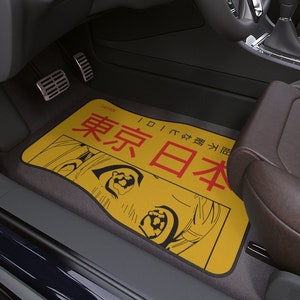 4PCS Auto Fußmatten Universal Rutschfeste Vorder- Und Rückseite