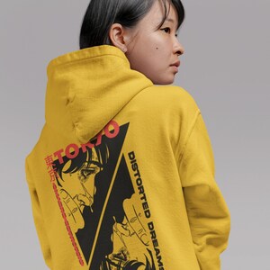 日本のマンガパーカー - ユニセックスアニメストリートウェアパーカー、原宿パーカー、韓国風パーカー、日本の漢字シャツ、かわいいアートプリント中国