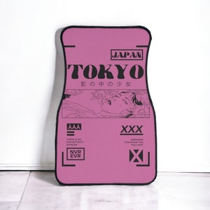 Anime car floor mats, kawaii mat, cute car accessories for teens, car decorations for women, decor, sad girl, sad anime eyes, korean, japan