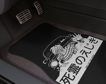 Anime Cyber Punk Girl Car Mat, Cute Anime Car Accessories, Anime