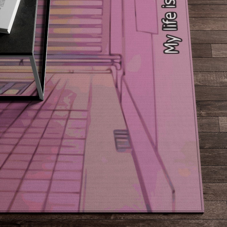 Anime Rug Sailor Moon Rug Kawaii Rug Hype Rugs Purple Etsy