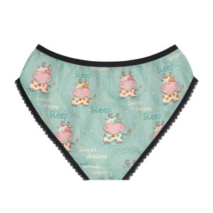 Cow Lingerie, Women's Briefs, Cute Anime Lingerie, Kawaii Lingerie Plus