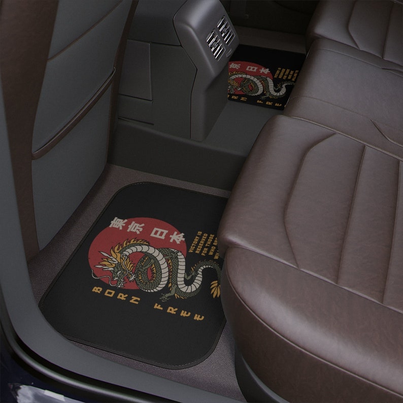 Japanese Dragon Car Floor Mat Cute Car Accessories for Teens Etsy