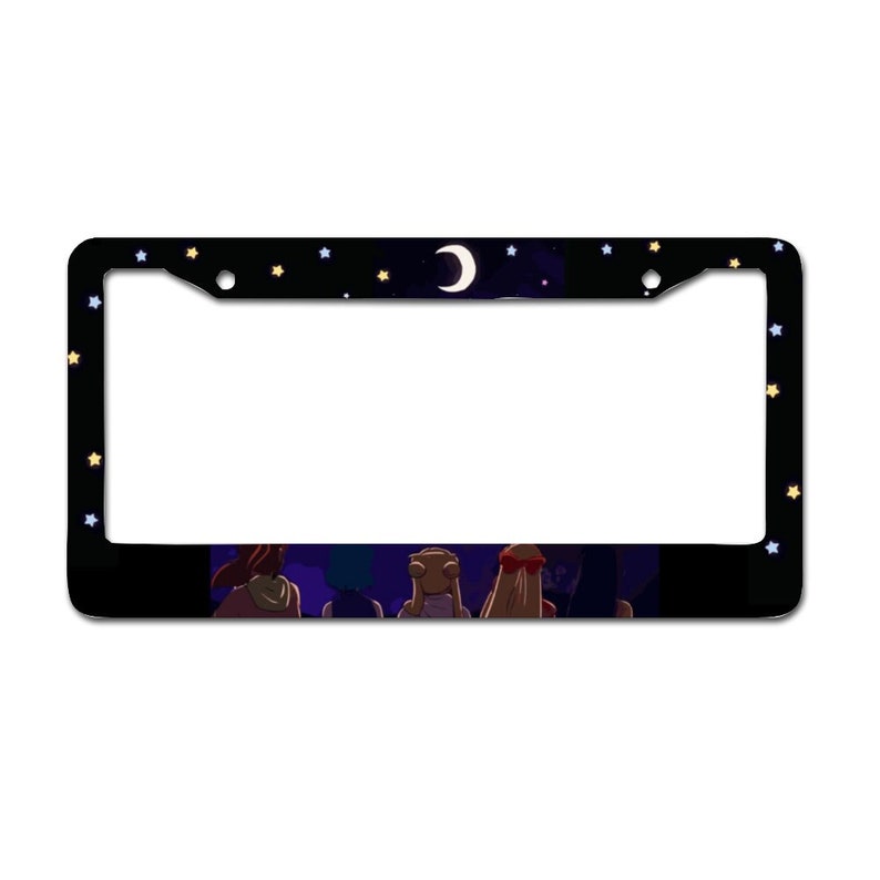 Anime License Plate Frame, Sailor Venus, Sailor Mercury, Sailor Scouts, Anti-Theft kawaii, luna sailor moon car decorations,merch,gift,stars 