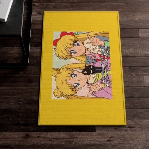 Anime Rug Sailor Moon Rug Kawaii Rug Hype Rugs Modern - Etsy