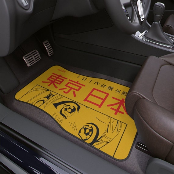 Anime Auto Fußmatten, Kawaii Matte, niedliches Autozubehör für