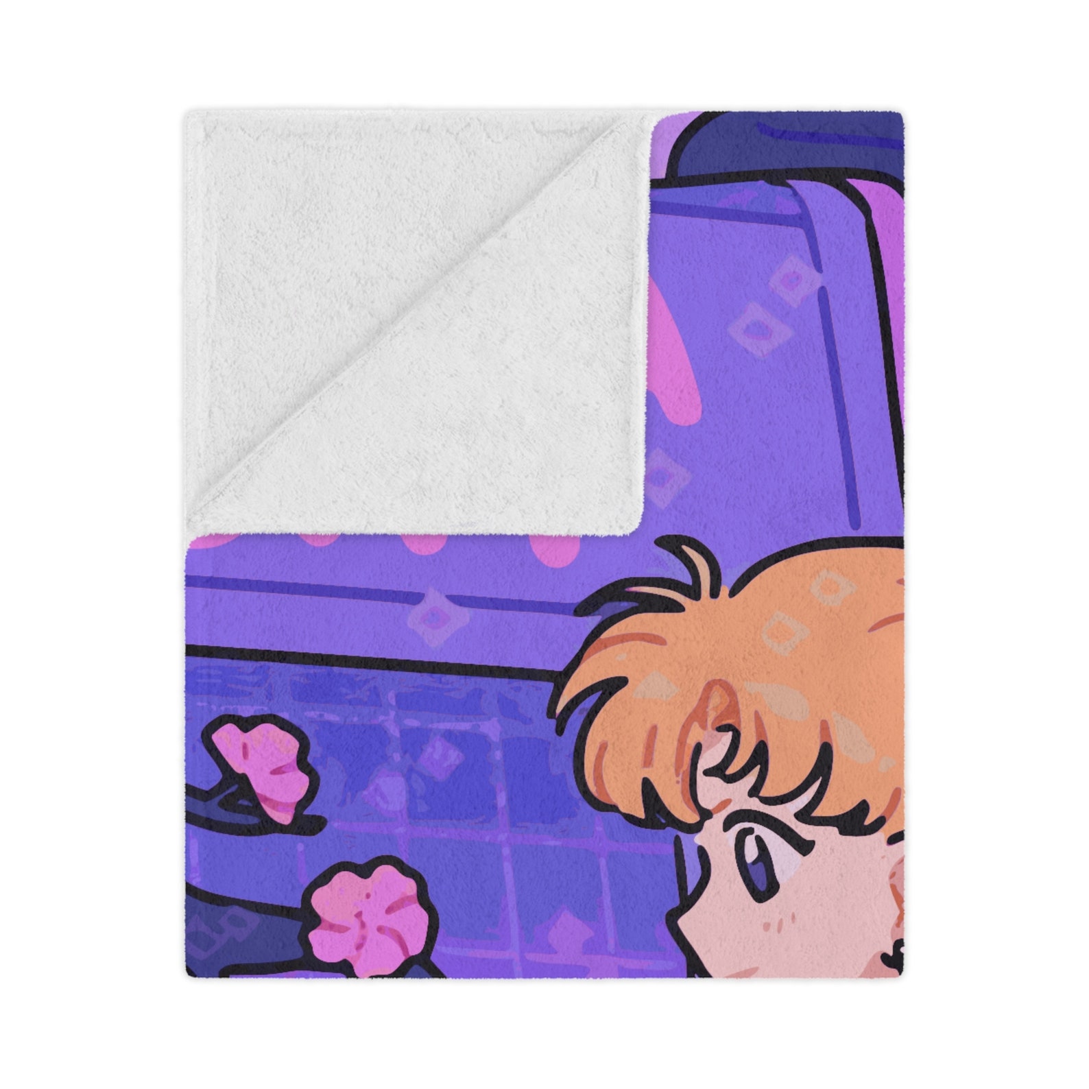 Vaporwave Sailor Moon Blanket Minky Blanket Anime Kawaii Etsy
