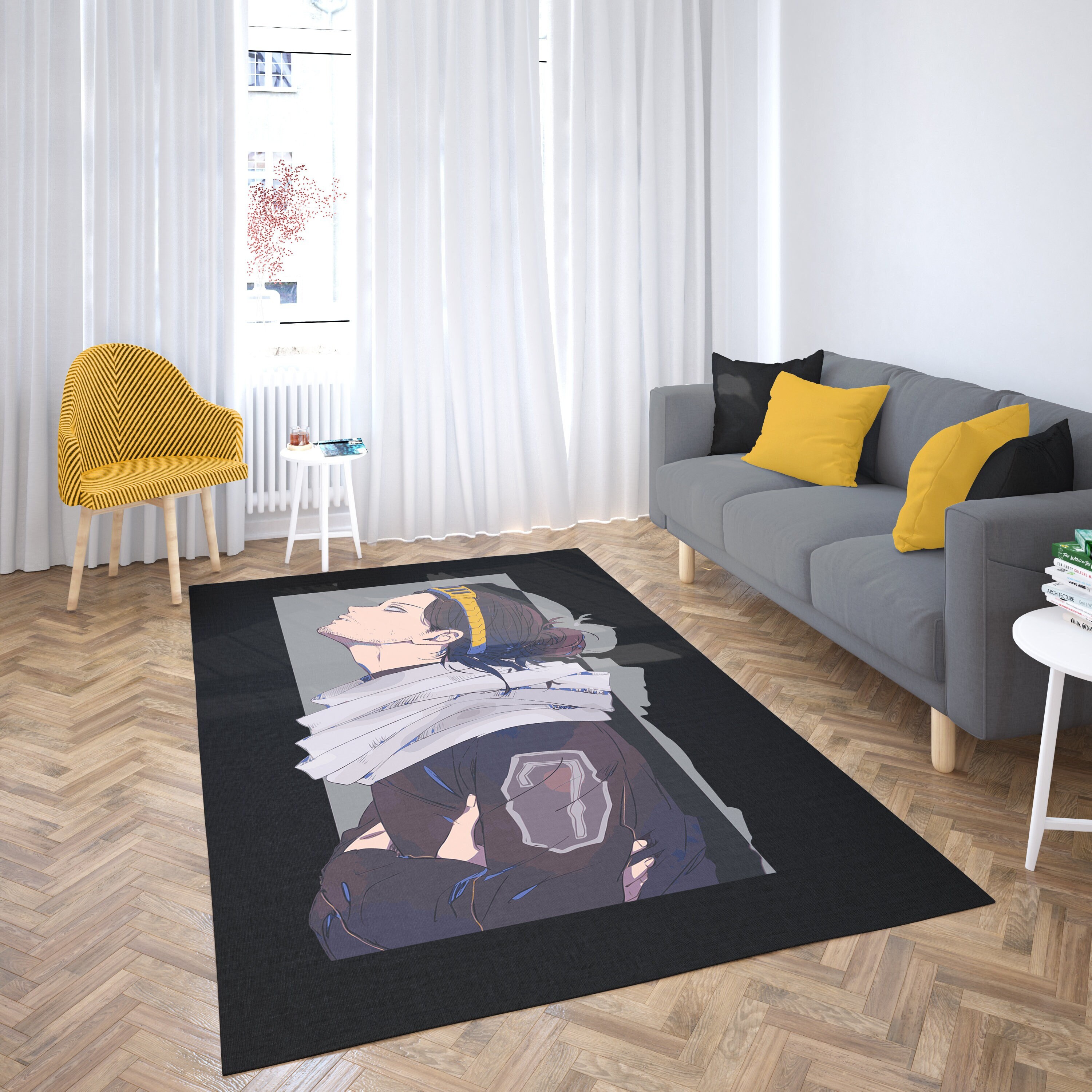 Rugs Home & Living Floor & Rugs kawaii rug anime decor gift art print ...