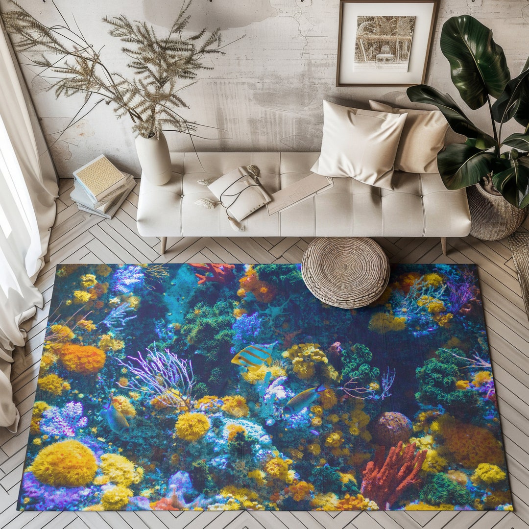 Ocean Rug - Aesthetic Rug, Strange Rug, Trendy Rug, Decor, Fireplace ...