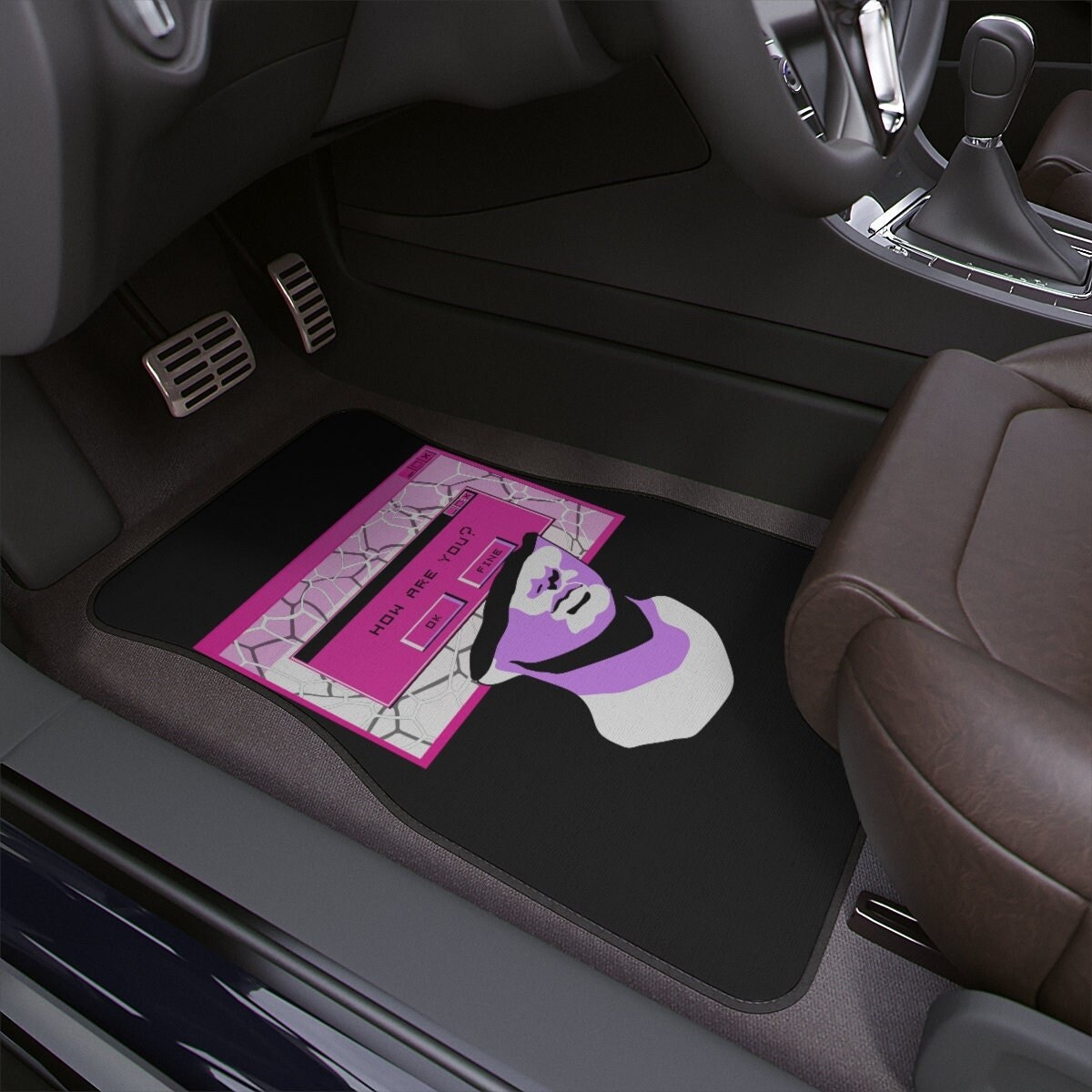 Vaporwave Car Floor Mat, Harajuku, Cute Car Accessories for Teens ...