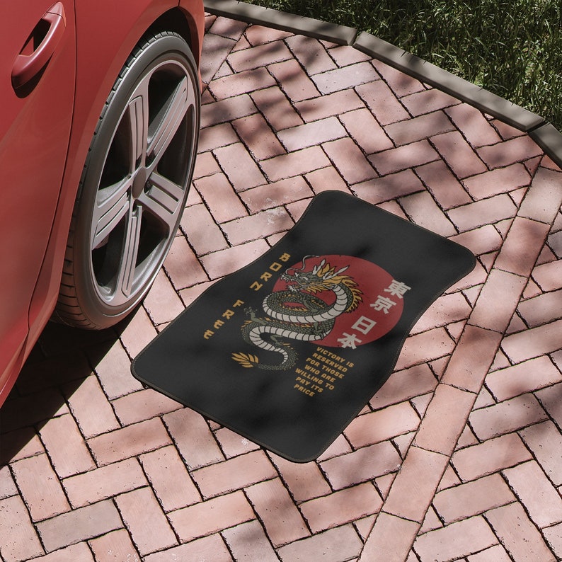Japanese Dragon Car Floor Mat Cute Car Accessories for Teens Etsy