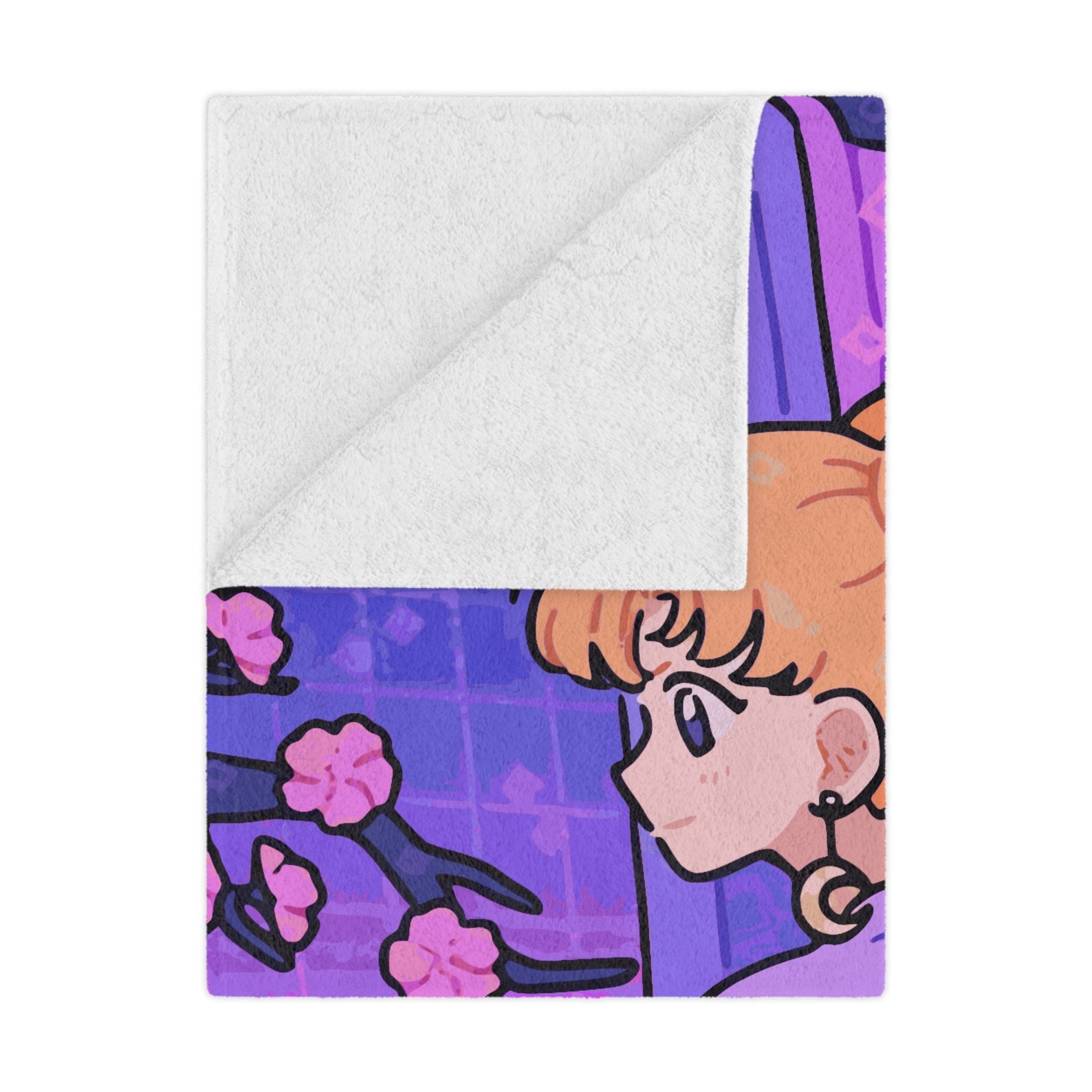 Vaporwave Sailor Moon Blanket Minky Blanket Anime Kawaii Etsy