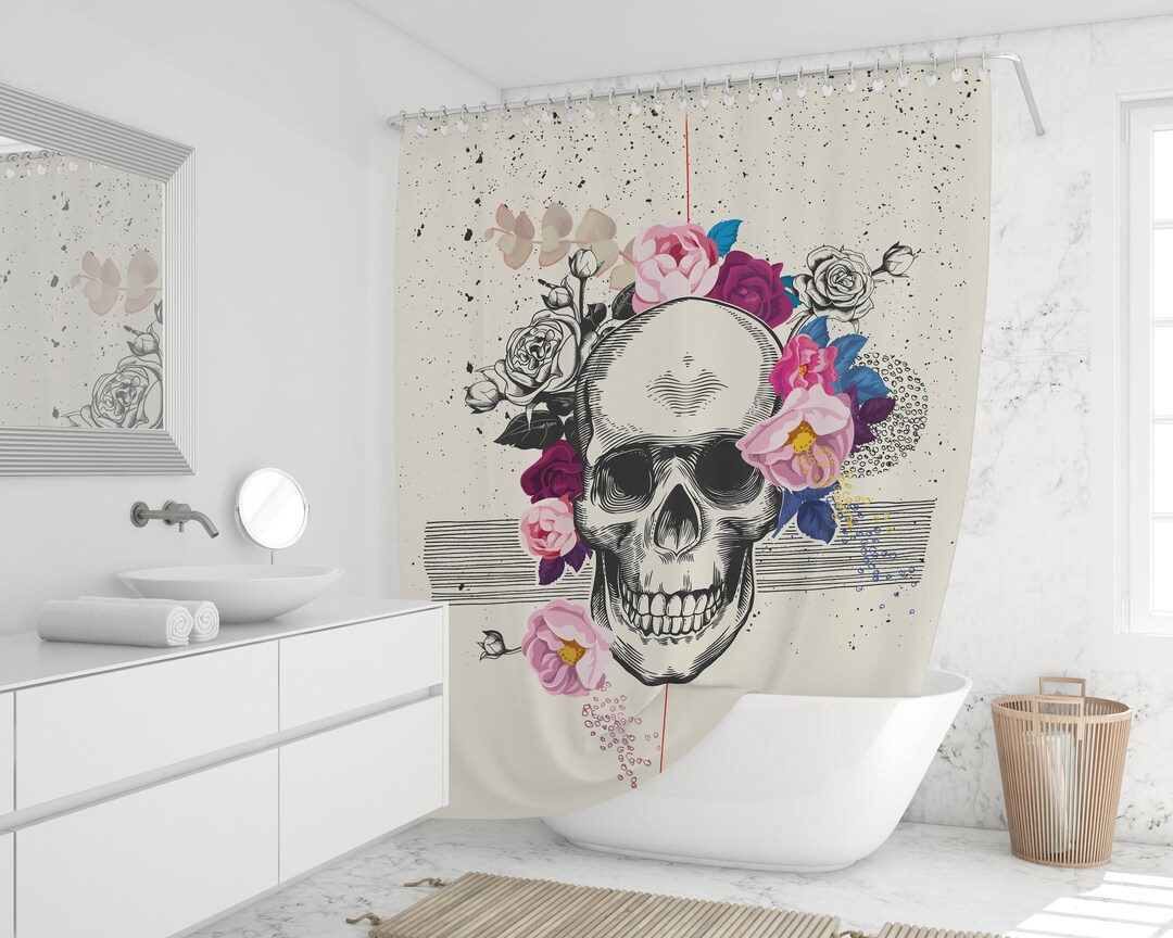 Goth Shower Curtain 7174 Pastel Goth Bathroom Etsy