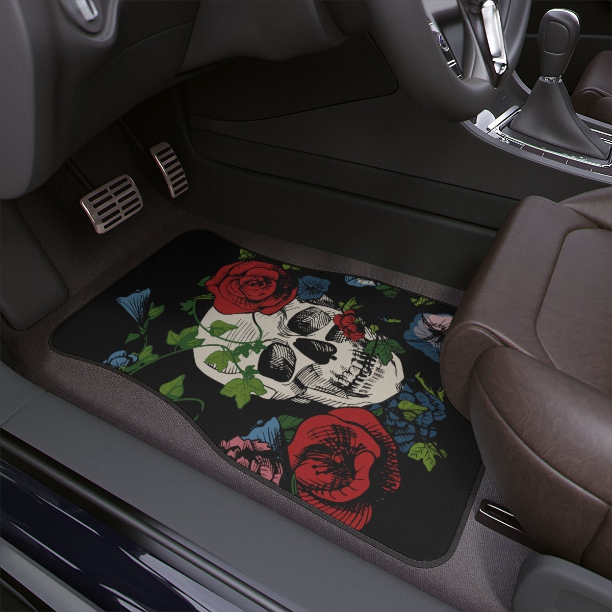 Gothic Car Mats Skulls Moths Gothcore Car Mats Gothic Car Accessories  Creepy Custom Car Mats Dark Witchcore Goth Girl Car Mats Car Decor 