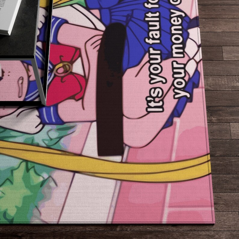 Anime Rug Sailor Moon Rug Kawaii Rug Hype Rugs Modern Etsy