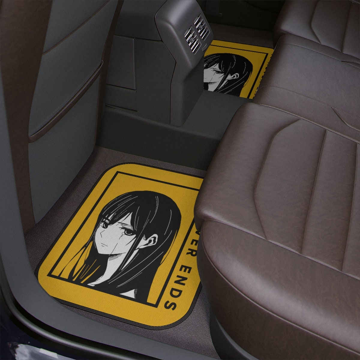 Anime Car accessories Anime girl Car Seat Covers for Car, Black