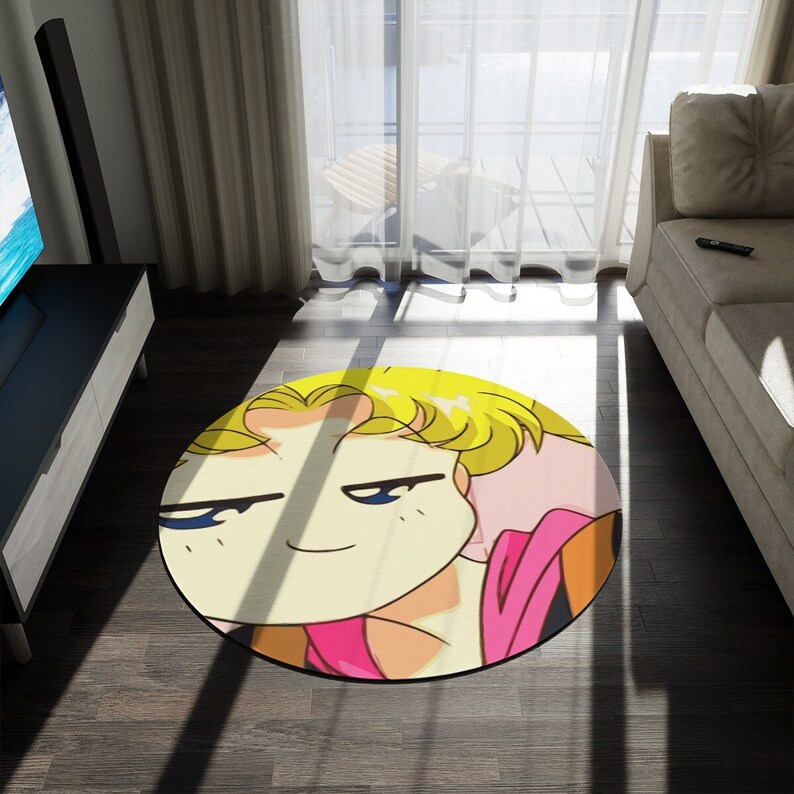 Anime Round Rug 60 60 Luna Sailor Moon Rug - Etsy