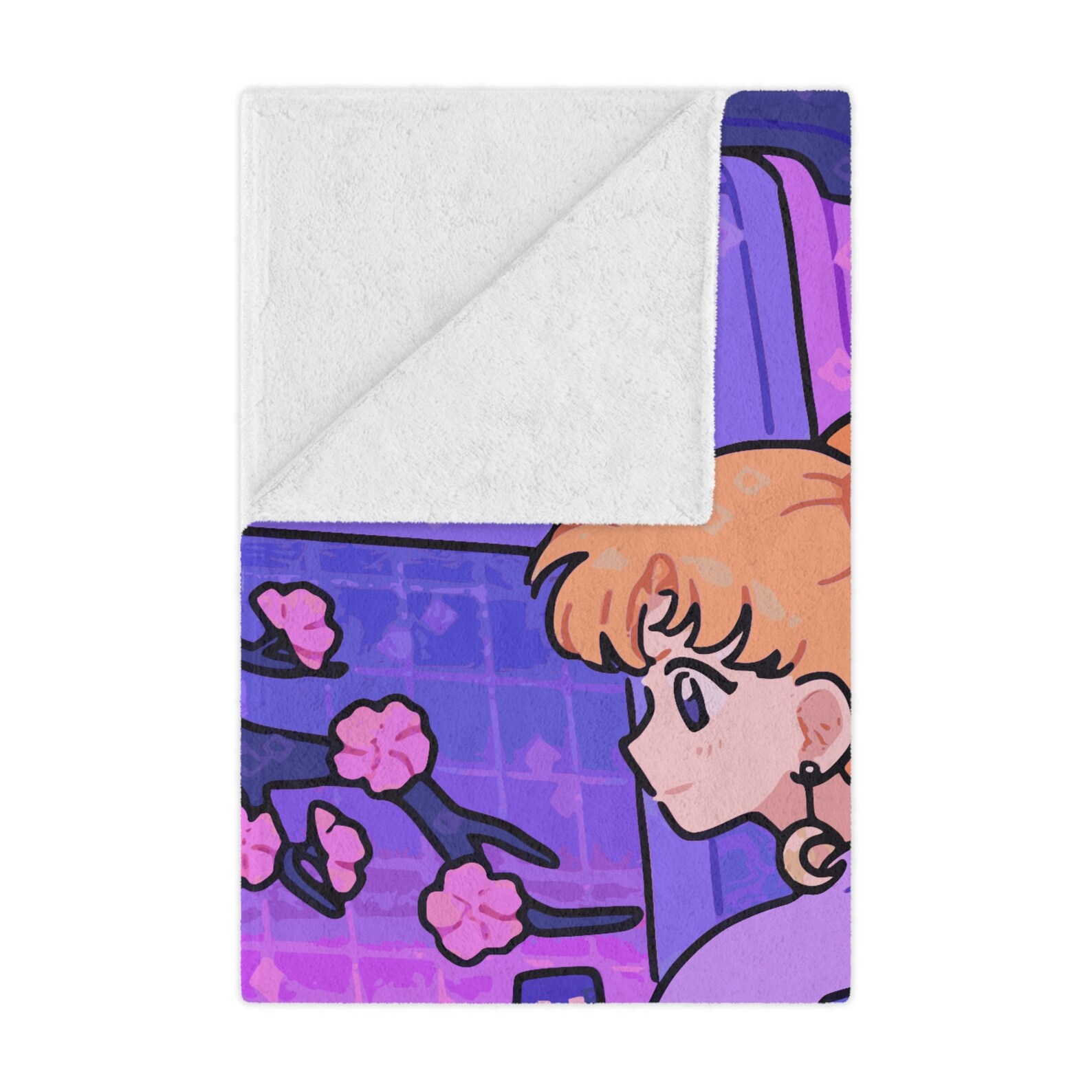 Vaporwave Sailor Moon Blanket Minky Blanket Anime Kawaii Etsy