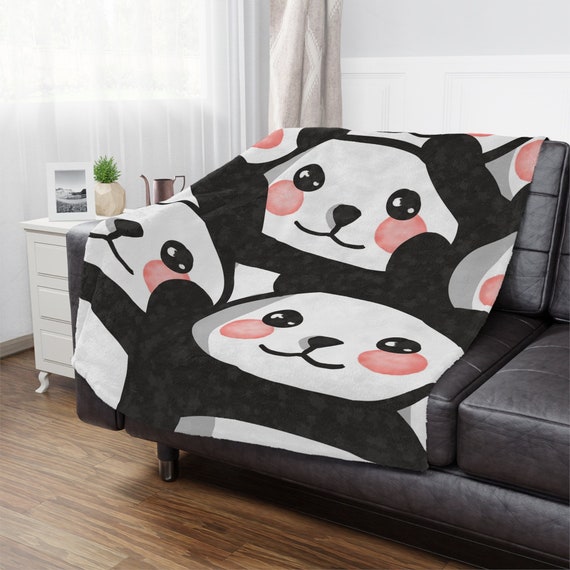 Panda print blanket hotsell