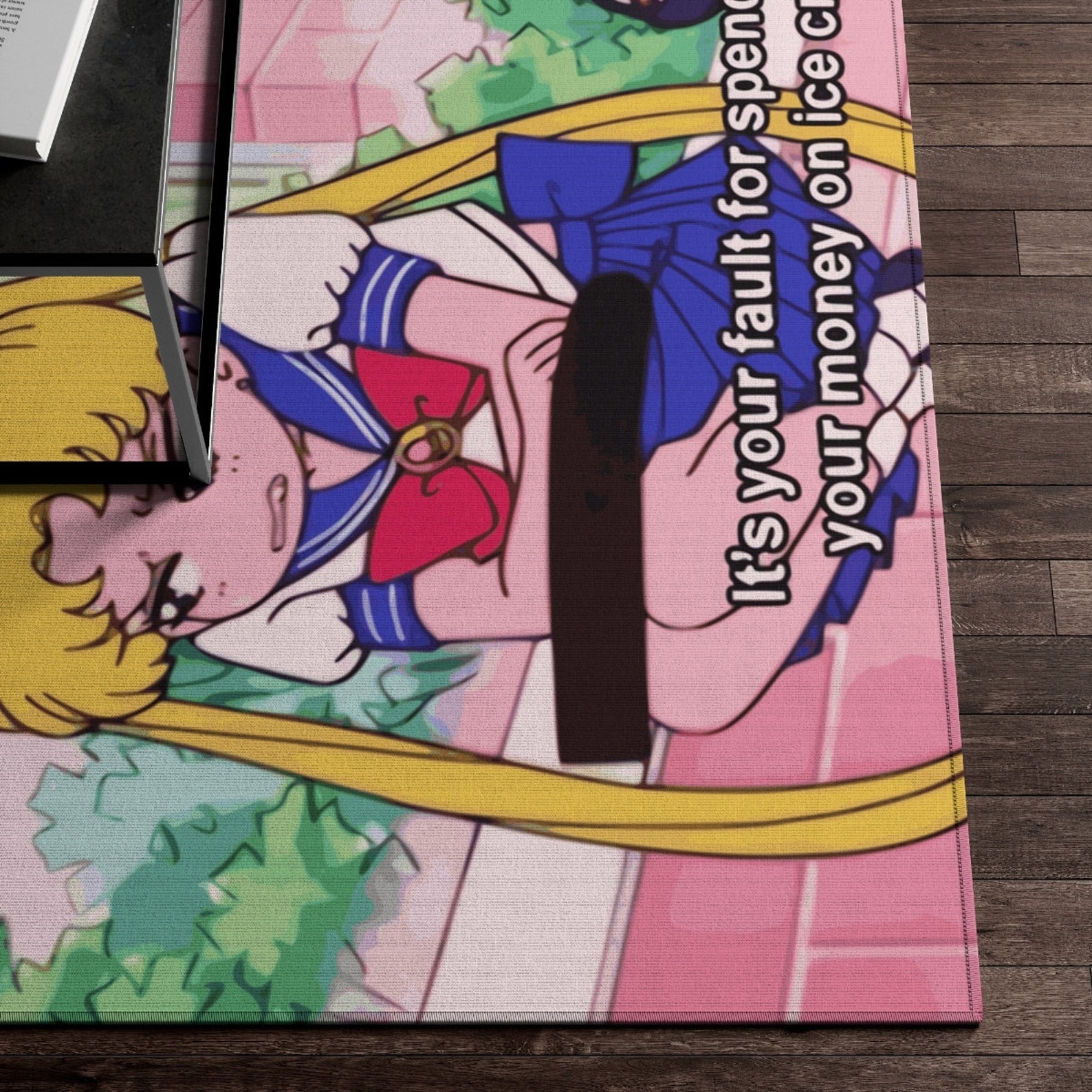 Anime Rug Sailor Moon Rug Kawaii Rug Hype Rugs Modern Etsy