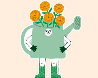 Gardening Friend Sticker