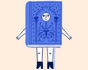 Fantasy Book Friend Sticker
