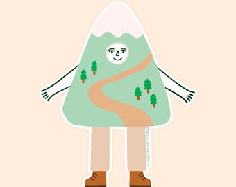 Hiking Friend Sticker for Nature Lovers