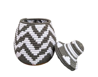 Moroccan berber basket, African decorative basket , colorful vintage and bohemian