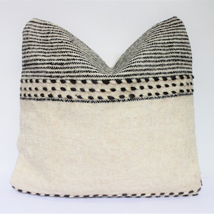 Berber Zanafi Cushion Cover Square - Handmade - 100% Wool and Cotton - 45x45cm