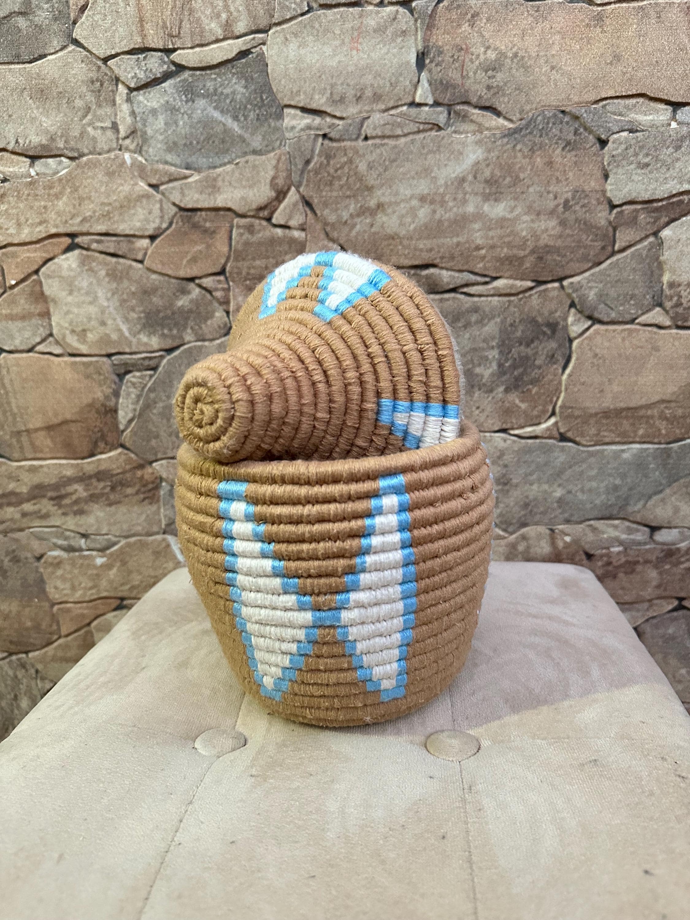 蓋付きベルベル編みバスケット：モロッコ民族の収納ボックス - Etsy 日本