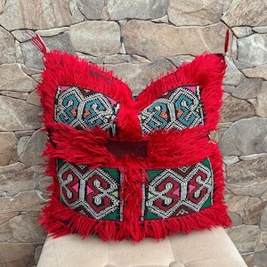 Berber Pillow, Vintage Moroccan Rug Pillow Cover, Berber Vintage Wool Cushion Covers, Boujaad Pillow, Berber Cushion