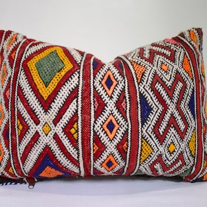 Moroccan pillowcase, Berber cushion cover, handwoven pillowcase