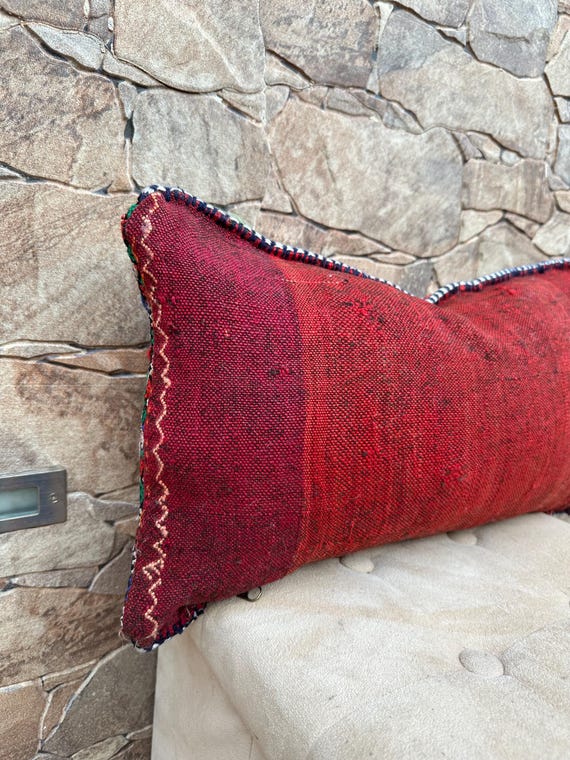 ヴィンテージ ベルベルウール 枕カバー：モロッコ ブージャード